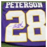 Adrian Peterson Inscribed Autographed Jersey "ALL DAY" #28- Minnesota Vikings