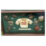 Football Memorabilia Evolution Of The Helmet Shadow Box From 20