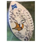 Minnesota Vikings Autographed Football by 7 Players Includes Joe Kapp, Mick Tingelhoff, & Chuck Foreman!