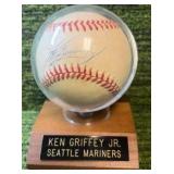 Ken Griffey Jr Autographed Baseball in Holder~ Seattle Mariners MLB~ NICE AUTO !!