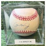 Cal Ripken Jr Autographed Baseball- HOF - IRON MAN