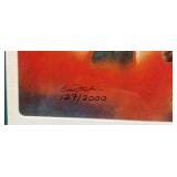 Dan Marino /2000 Game-Used Jersey Relic - Gallery Collection Artwork - Miami Dolphins 10.5" x 12.5"