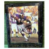 VINTAGE DOUBLE AUTO of Chuck Foreman #44 Minnesota Vikings AUTO