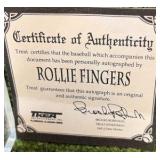Rollie Fingers Autographed Official Rawlings, Genuine Leather Baseball, HOF with COA