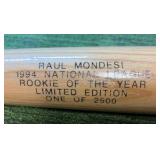 Raul Mondesi 1994 National League rookie of the year limited edition autographed professional model, bat one of 2500