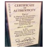 RYAN KLESKO 1992 DONRUSS GALLERY OF STARS Treat Pro COA Auto card Braves