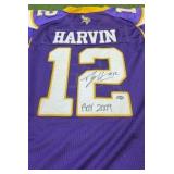 Percy Harvin Autographed NFL Vikings Jersey- Inscribed "#12 ROY 2009" (Rookie of the Year) w/COA