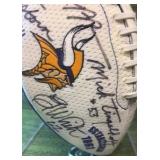 Minnesota Vikings Autographed Football by 7 Players Includes Joe Kapp, Mick Tingelhoff, & Chuck Foreman!