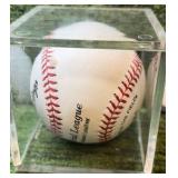 Bob Hamlin ROY’ 94 Autographed inscribed MLB Rawlings, Official Leather Baseball w/COA