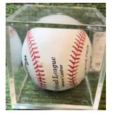 Rollie Fingers Autographed Official Rawlings, Genuine Leather Baseball, HOF with COA