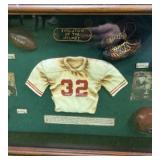 Football Memorabilia Evolution Of The Helmet Shadow Box From 20
