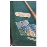 RARE GLASSED SHADOW BOX W/ HISTORY OF BASEBALL BABE RUTH 20" X 12" Vintage Repro