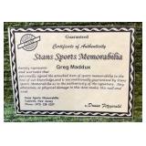 Greg Maddox’s Sweet Spot Autographed Baseball HOF Atlanta Braves w/COA