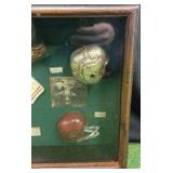 Football Memorabilia Evolution Of The Helmet Shadow Box From 20