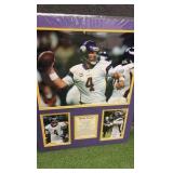 MINNESOTA VIKINGS Matted Art of BRETT FAVRE 16" x 20"