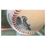 Justin Morneau MVP Autographed Baseball 2006 Minnesota Twins (stand included) w/ COA