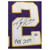 Percy Harvin Autographed NFL Vikings Jersey- Inscribed "#12 ROY 2009" (Rookie of the Year) w/COA
