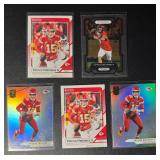 Patrick Mahomes 5-Card Kansas City Chiefs Football Card Lot