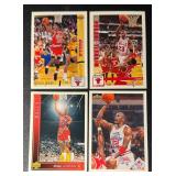 Michael Jordan 4-Card Chicago Bulls Basketball Card Lot (1)