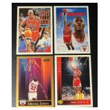 Michael Jordan 4-Card Chicago Bulls Basketball Card Lot (2)
