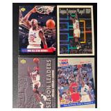 Michael Jordan 4-Card Chicago Bulls Basketball Card Lot (7)