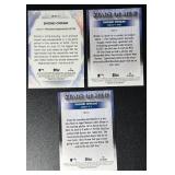 Shohei Ohtani 3-Card Los Angeles Angels Baseball Card Lot