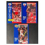 Michael Jordan 3-Card Chiacgo Bulls Basketball Card Lot