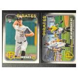 Paul Skenes 2-Card 2024 Topps Update Series Pittsburgh Pirates Baseball Card Lot
