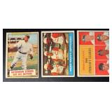 3-Card 1961 Topps Vintage Baseball Card Lot