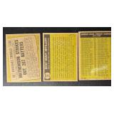 3-Card 1961 Topps Vintage Baseball Card Lot