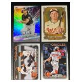 Jackson Holliday 4-Card Baltimore Orioles Rookie Baseball Card Lot