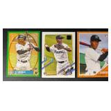 Jazz Chisholm Jr. 3-Card Rookie Baseball Card Lot
