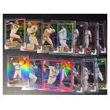 14-Card 2025 & 2023 Topps Chrome Baseball Card Lot (RCs and Parallels)