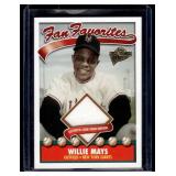 Willie Mays Game-Work Uniform Relic 2004 Topps All-Time Fan Favorites #FFR-WM Baseball Card