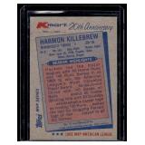 Harmon Killebrew On-Card Auto 1982 Topps K-Mart 20th Anniversary #15 Minnesota Twins Baseball Card