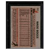Wade Boggs RC 1983 Topps #498 Rookie Vintage Baseball Card