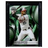Byron Buxton /99 2025 Topps Chrome Black #13 Numbered 51/99 Minnesota Twins Baseball Card