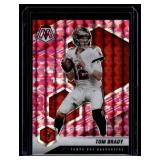 Tom Brady Pink Prizm 2021 Mosaic #186 Football Card