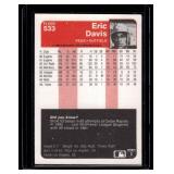 Eric Davis RC 1985 Fleer #533 Rookie Vintage BaseballCatd