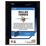 Dallas Turner RC Purple Shimmer Prizm 2024 Donruss Optic #224 Rookie Minnesota Vikings Football Card