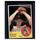 Jim Kaat 1963 Topps #165 Vintage Minnesota Twins Baseball Card