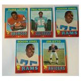 1971 Topps Football 5 Card Hall of Famer Vintage Lot