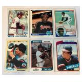 Rod Carew 6 Card Vintage Baseball Lot