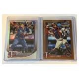 Brooks Lee / Ryan Jeffers Gold Numbered / RC Refractor Baseball Card Lot