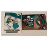 (2) Miami Dolphins Relic Cards Jau Ajayi /299 Rri-Colored and TuaTagovaiola