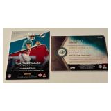 (2) Miami Dolphins Relic Cards Jau Ajayi /299 Rri-Colored and TuaTagovaiola