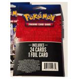 (3) Pokemon 25 Cards New Trading Card Game - 1 Foil Card Each