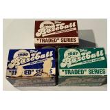1987, 1988, 1990 Topps Traded Baseball Cards - uncertain to be complete
