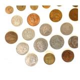 Group of Vintage Mexican Coins
