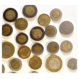 Group of Vintage Mexican Coins